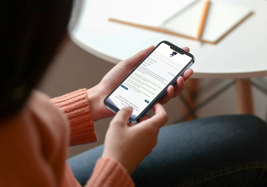 ICF Associate Certified Coach (ACC) Exam practice running on a phone, tablet and laptop